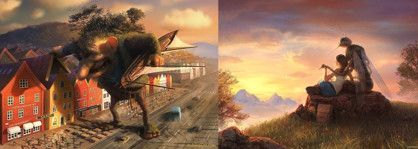 Odrazový mostík pre tvoju fantáziu. Ilustrácie krútiace realitu podľa vlastnej chuti do seba vtiahnu aj teba