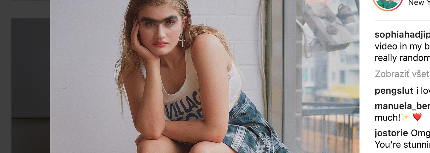 Odvážná modelka se srostlým obočím se nebojí žít po svém. Sophia si ošklivé komentáře užívá a každý by podle ní měl být trošku rebel