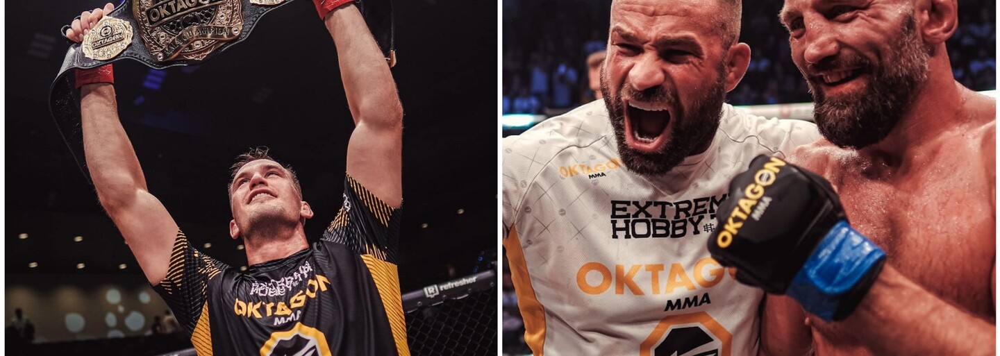 OKTAGON MMA má nového šampióna. Viktor Pešta rozbil nemeckému Terminátorovi nos a doktor súboj zastavil