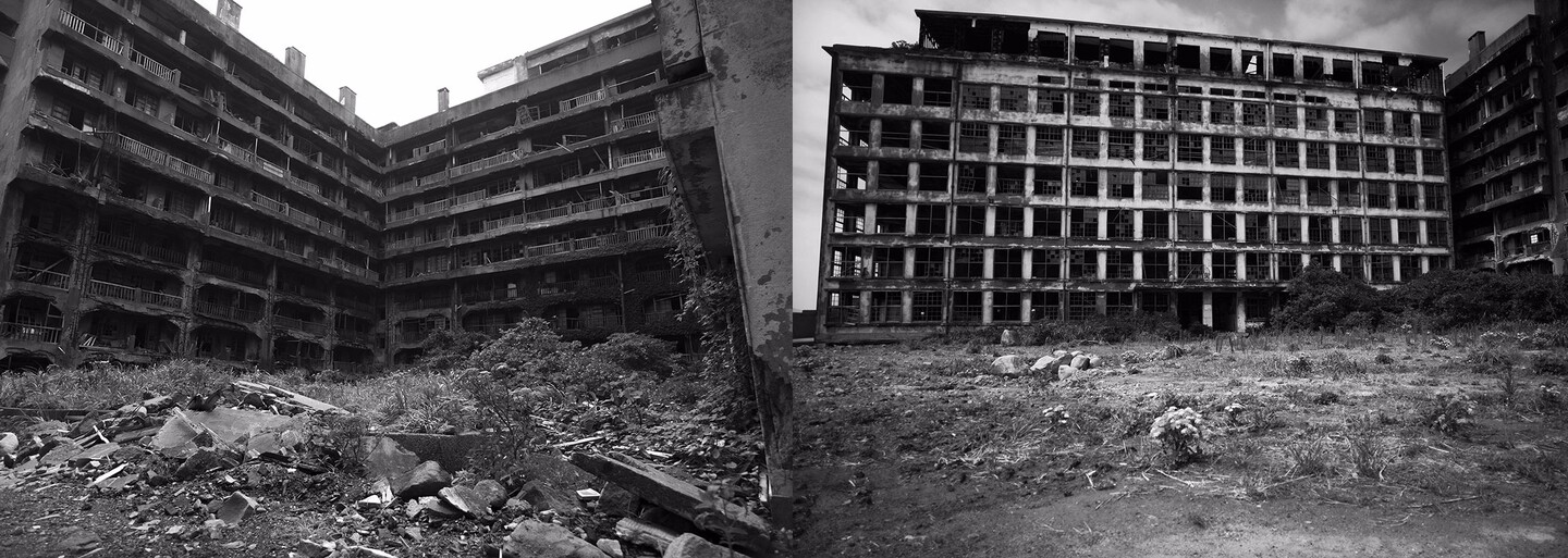 Opuštěný ostrov Hashima, kde se procházel i James Bond, na tajuplných fotografiích z pohledu 13letého chlapce, který ho před lety opustil