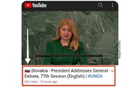 OSN si pomýlila vlajku Slovenska a Slovinska. Prezidentke Čaputovej venovali nesprávne emoji