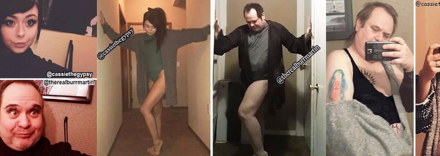 Otec si perfektně utahuje z fotek své dcery na sociálních sítích. I když se jí to nelíbí, už získal více fanoušků než ona