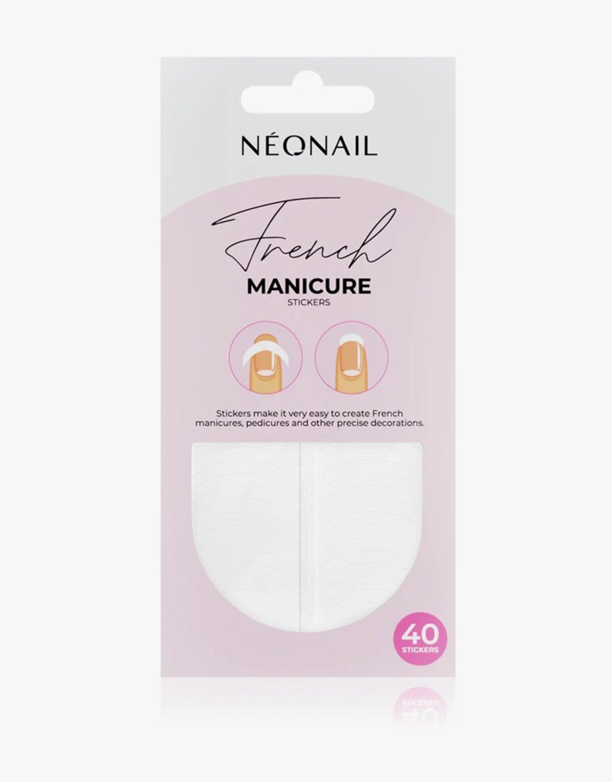 nalepky na francouzskou manikuru