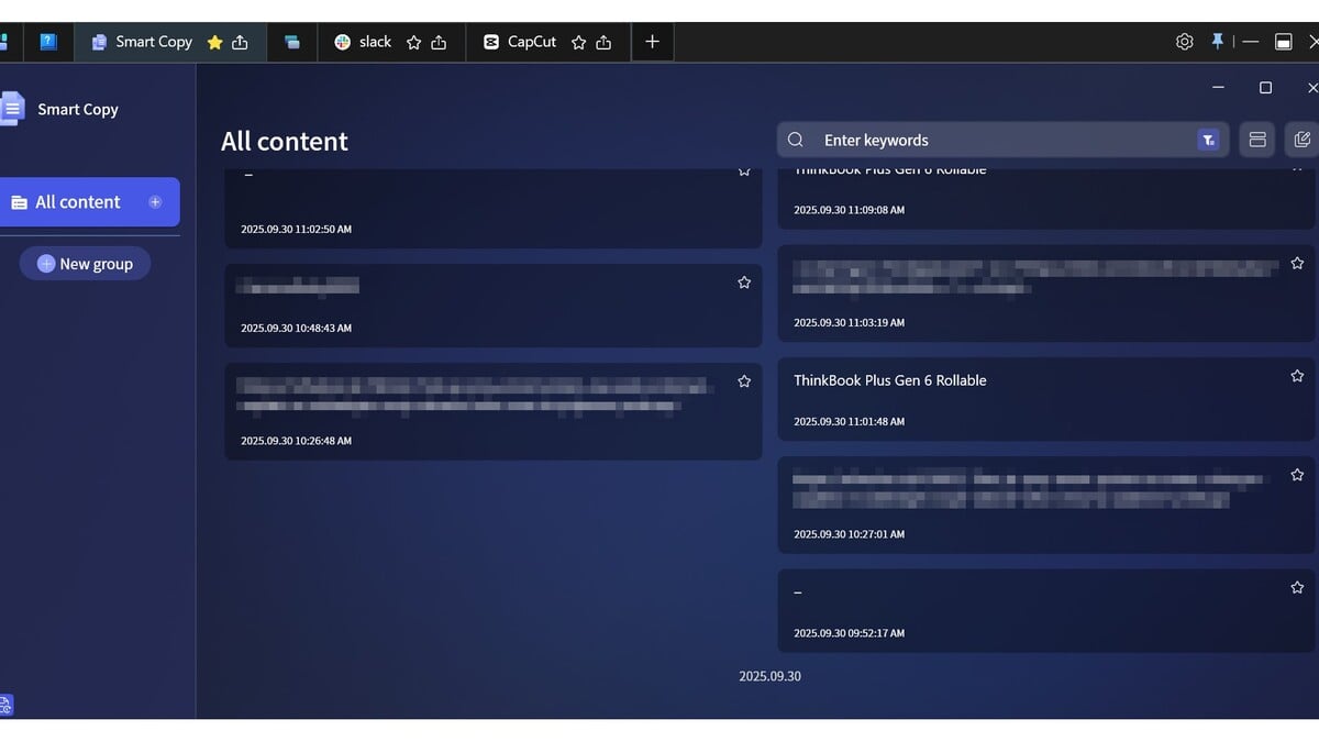 Takto vyzerá rozhranie Lenovo Smart Copy.