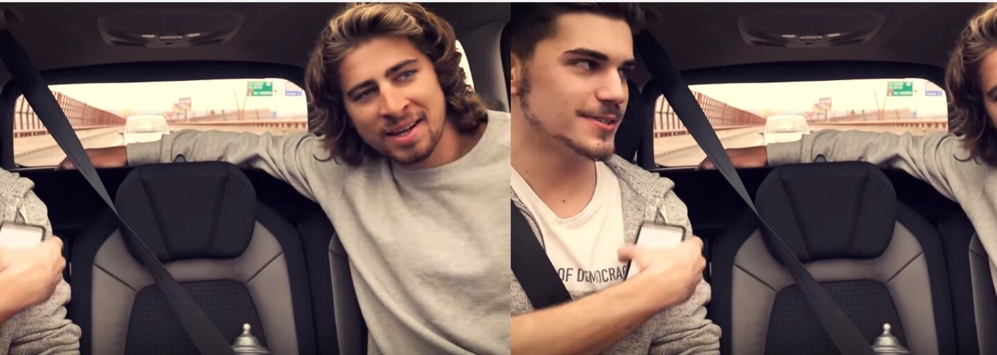 Peťo Sagan sa nechal vyspovedať Gogom v rýchlej talkshow v aute. Manželstvo vraj nič nezmenilo, ale na deti sa ešte nechystá