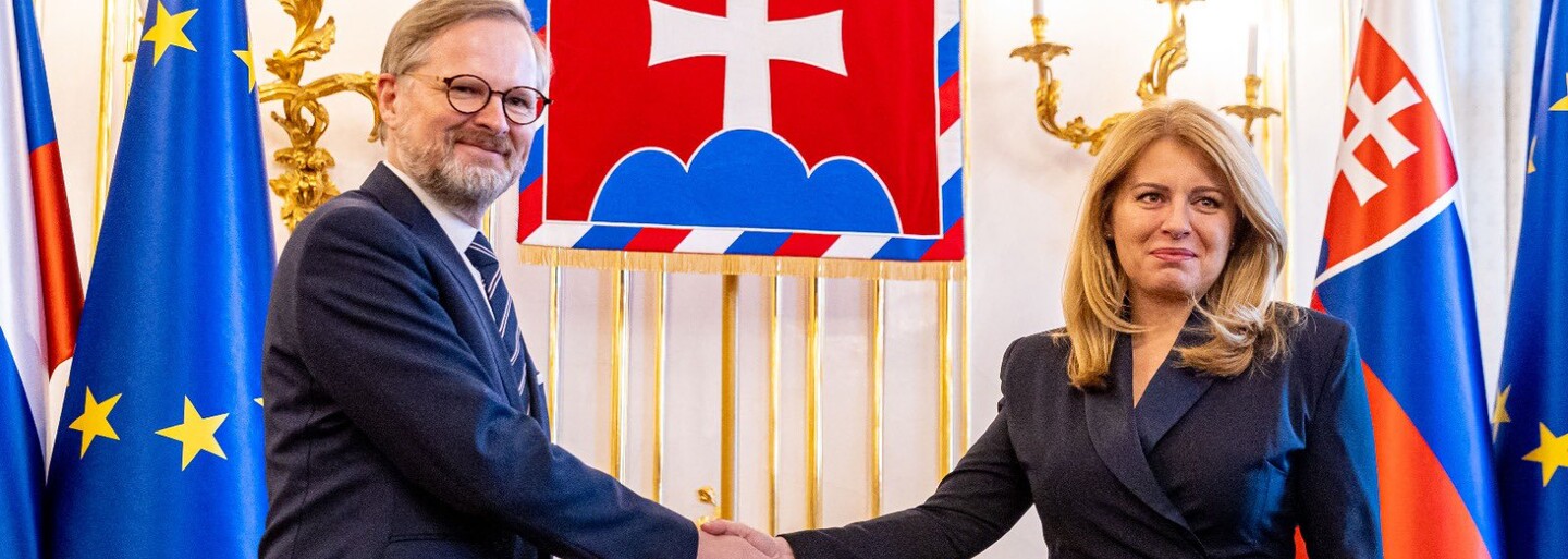 Petr Fiala navštívil Slovensko, setkal se s premiérem Hegerem i prezidentkou Čaputovou