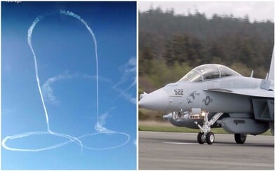 Pilot zanechal na oblohe kondenzačnú stopu v tvare penisu. Americké námorníctvo sa už stihlo za jeho čin ospravedlniť Pilot zanechal na oblohe kondenzačnú stopu v tvare penisu. Americké námorníctvo sa už stihlo za jeho čin ospravedlniť