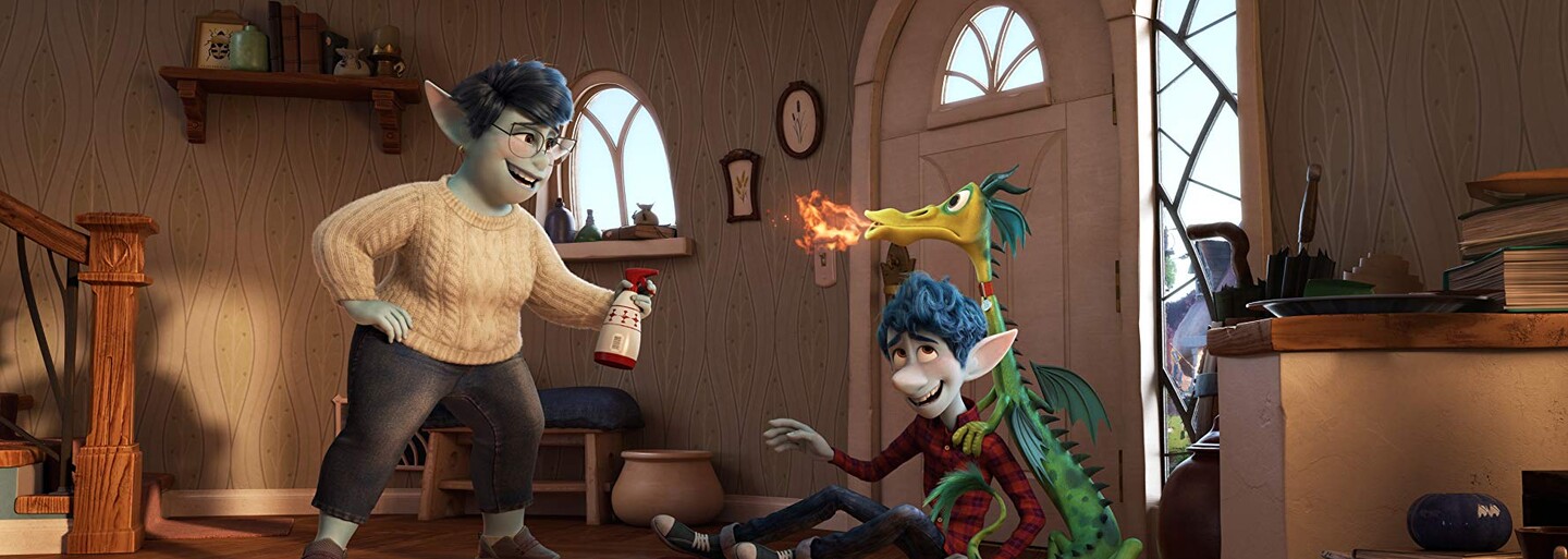 Pixar odhaluje animák Onward a jeho fantasy svět plný elfů, jednorožců, mořských panen a draků