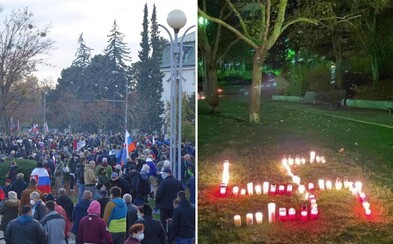 Polícia prešetrí, kto stojí za hákovým krížom zo sviečok na protivládnej demonštrácii 17. novembra Polícia prešetrí, kto stojí za hákovým krížom zo sviečok na protivládnej demonštrácii 17. novembra