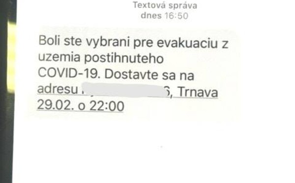 Polícia varuje pred falošnými SMS správami o evakuácii