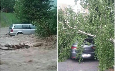 Popadané stromy a ľudia uväznení vo vlastných autách. Búrky na Slovensku narobili obrovské škody, zasahujú hasiči Popadané stromy a ľudia uväznení vo vlastných autách. Búrky na Slovensku narobili obrovské škody, zasahujú hasiči