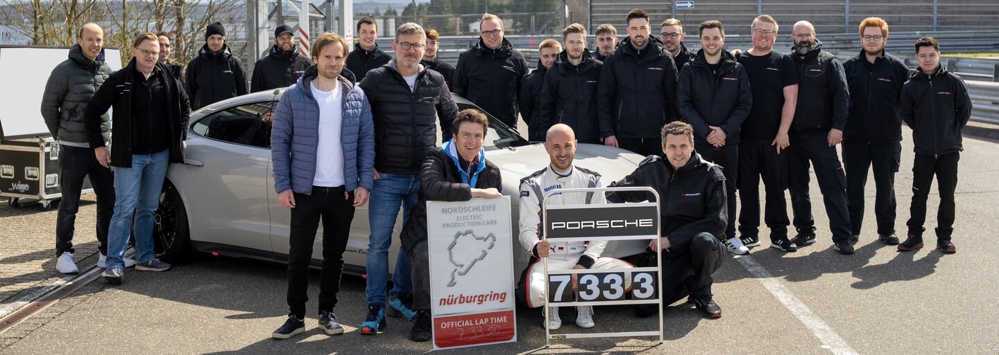 Porsche Taycan Turbo S dosiahlo nový rekord na Nürburgringu medzi produkčnými elektromobilmi