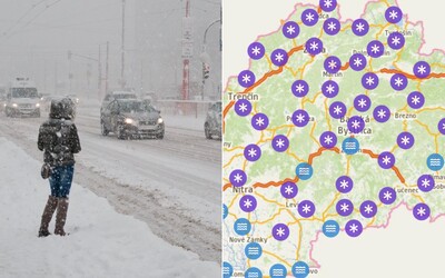 Pozri si prehľad dopravných obmedzení na Slovensku. Niektoré úseky úplne uzavreli, inde hrozia nehody pre sneh a ľad