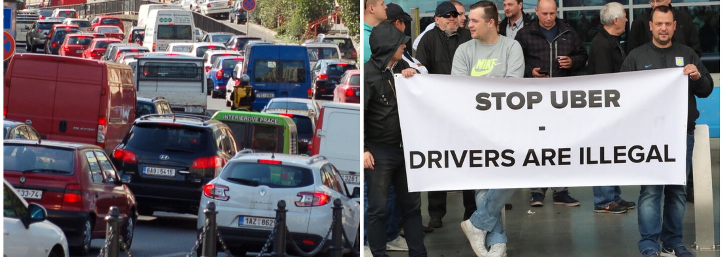 Pražští taxikáři příští týden zablokují dopravu v hlavním městě. V žaludku jim leží UBER i primátorka Krnáčová
