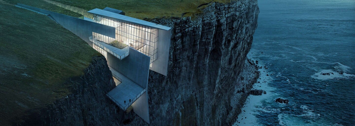 Projekt, ktorý posúva digitálne vizualizácie na nový level alebo The Cliffside Retreat z Islandu