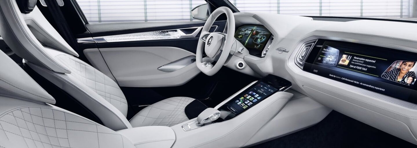 První SUV a zároveň hybrid značky Škoda, atraktivní koncept VisionS, nám ukázal interiér