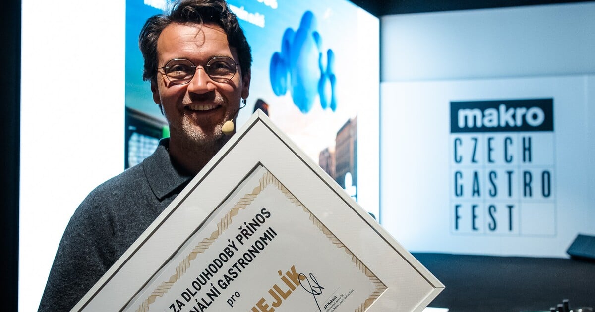 Lukáš Hejlík získal ocenění za přínos gastronomii. Uspěl díky projektu Gastromapa