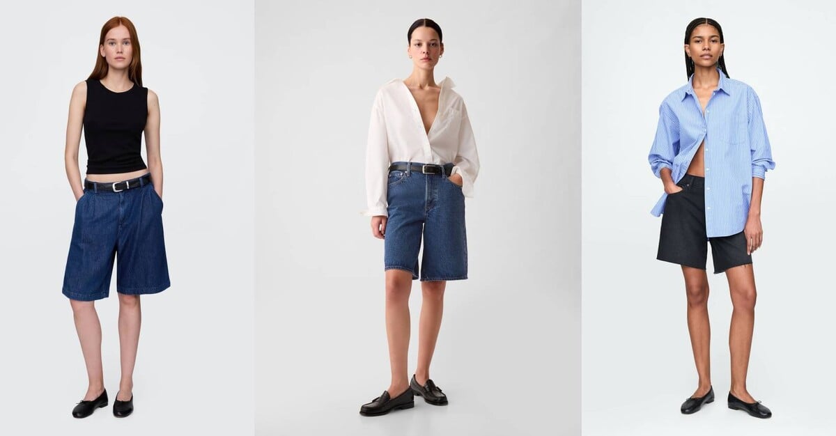 outfity, móda, bermudy