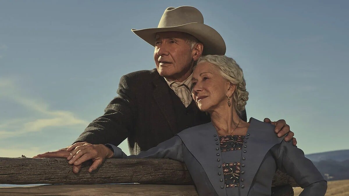 Harrison Ford a Hellen Mirren jako Jacob a Cara Duttonovi.