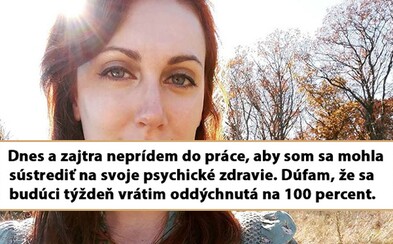 Reakcia šéfa na žiadosť zamestnankyne o pár voľných dní kvôli psychickému zdraviu sa stala virálnou. Ľudia zabúdajú na dôležitosť zdravej mysle Reakcia šéfa na žiadosť zamestnankyne o pár voľných dní kvôli psychickému zdraviu sa stala virálnou. Ľudia zabúdajú na dôležitosť zdravej mysle
