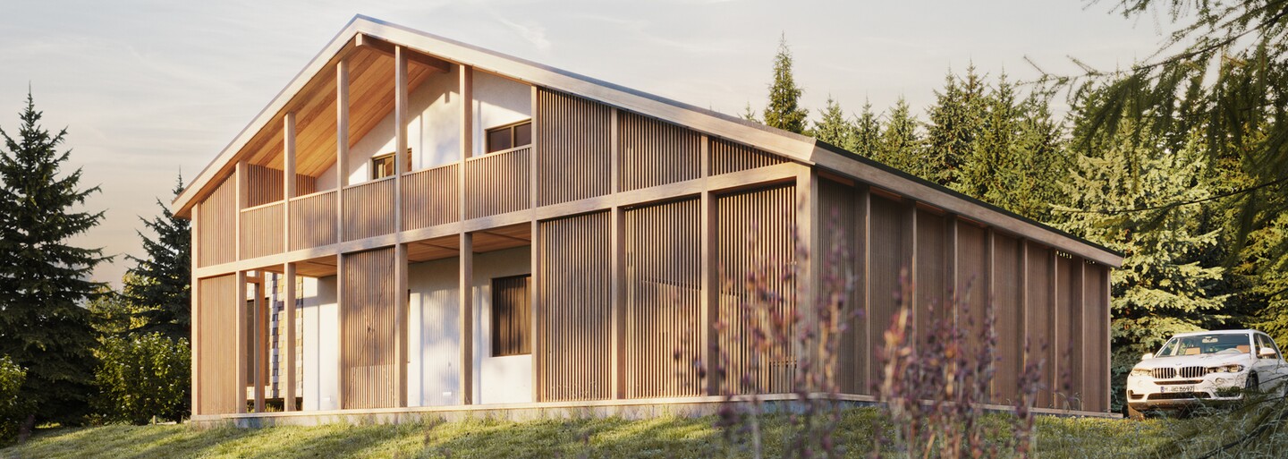 Rekonstrukce téměř 50leté chaty na úpatí Alp. Zachovala si horský charakter, ale nechybí jí punc moderního designu