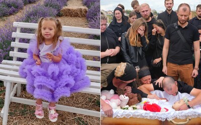 Rodina pochovala 4-ročné dievčatko s Downovým syndrómom, ktoré zomrelo pri ruskom bombardovaní vo Vinnycii