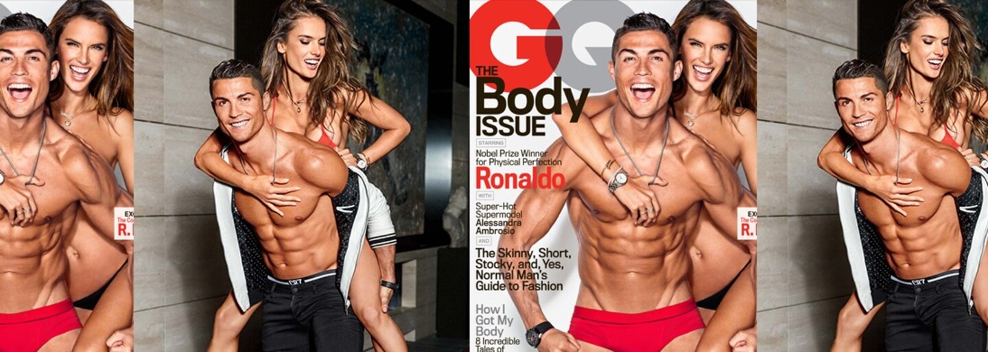 Ronaldove telo je príliš dokonalé na to, aby ho výrazne upravovali vo Photoshope. Ako vyzeralo fotenie krásnej modelky a futbalistu v zákulisí?