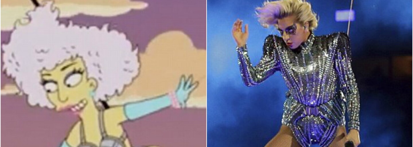 Simpsonovci opäť predpovedali budúcnosť. Vystúpenie Lady Gaga zo Super Bowlu sa miestami podobá epizóde spred piatich rokov