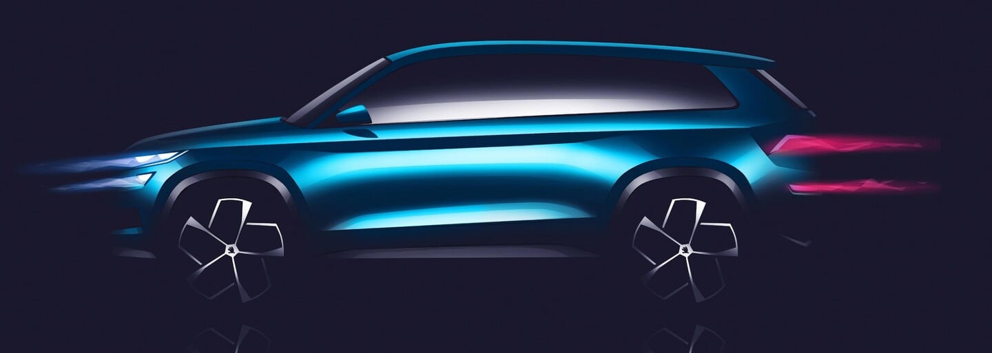 Škoda vypouští nádhernou studii VisionS: 7místné SUV se rýsuje!
