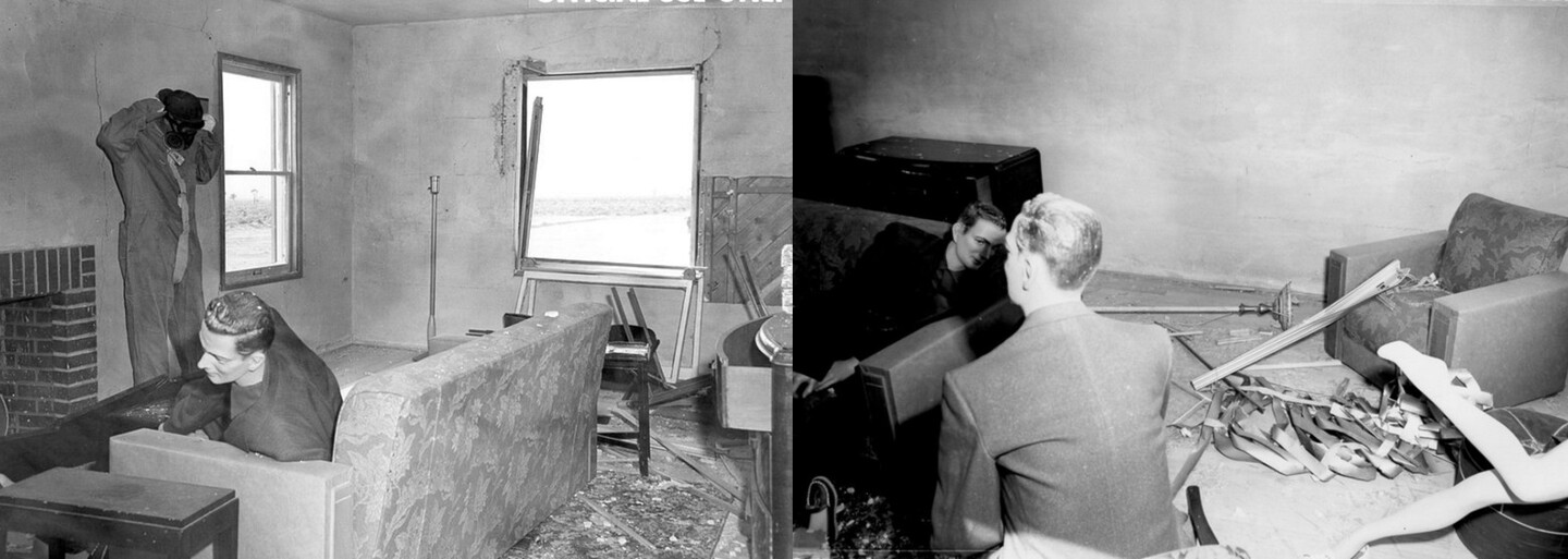 Skuteční lidé by to nepřežili. Fascinující test atomové bomby z 50. let zjišťoval, jak by dopadlo běžné americké městečko