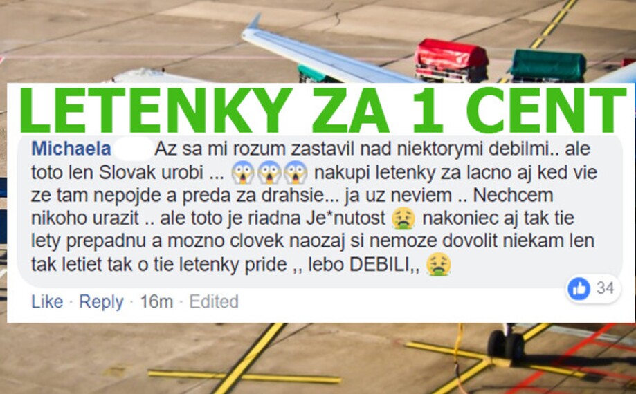 Letenky a cent