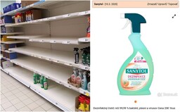 Slovák nakúpil dezinfekčný sprej na kartóny. Na Bazoši ho neskôr predával za 10-násobok ceny
