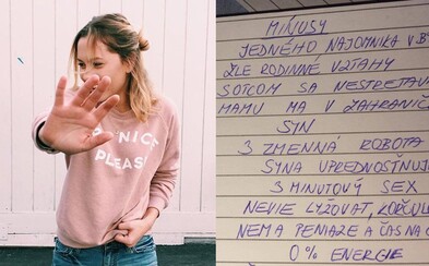 Slovenka zabáva internet zoznamom o tom, prečo by sa mala rozísť s priateľom. Nemá vodičák, nie je kreatívny v sexe, ale má byt Slovenka zabáva internet zoznamom o tom, prečo by sa mala rozísť s priateľom. Nemá vodičák, nie je kreatívny v sexe, ale má byt