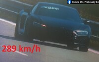 Slovenské rýchlo a zbesilo: Vodič Audi šiel po diaľnici D1 rýchlosťou až 289 km/h