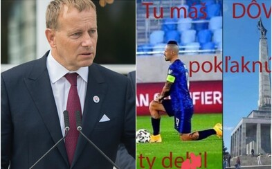 Slovenskí futbalisti pokľakli zo solidarity k Black Lives Matter. Boris Kollár zdieľa kritický obrázok, kde ich nazývajú debilmi Slovenskí futbalisti pokľakli zo solidarity k Black Lives Matter. Boris Kollár zdieľa kritický obrázok, kde ich nazývajú debilmi