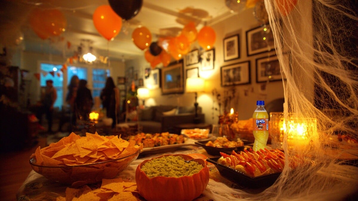 Fanta, Halloween, party, občerstvení