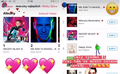 Spirit si myslel, že jeho album bude v iTunes prvý navždy. Nakoniec ho o pár hodín predbehol Zayo s Navždy Mladý Spirit si myslel, že jeho album bude v iTunes prvý navždy. Nakoniec ho o pár hodín predbehol Zayo s Navždy Mladý
