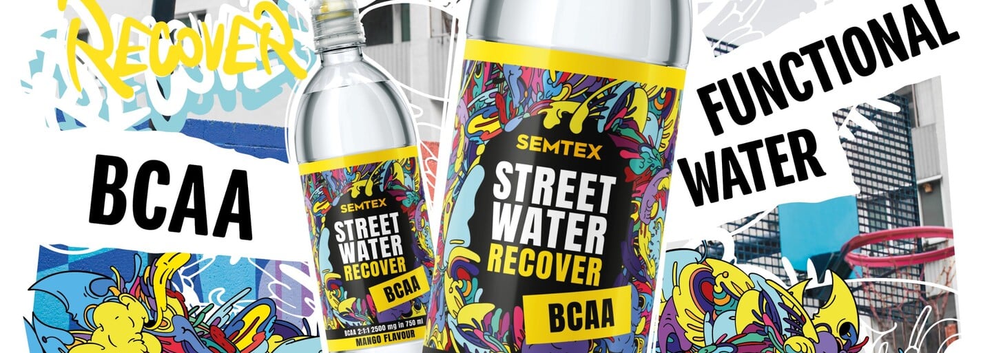 Stylová novinka vyladěná pro všechny lidi s aktivním způsobem života: Vyzkoušej funkční vodu SEMTEX STREET WATER