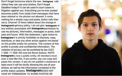 Svetové celebrity vrátane Toma Hollanda či Ushera zdieľali hoax, že Instagram zneužije ich fotky. Fanúšikovia im to dali vyžrať