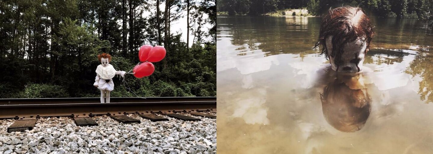 Svého tříletého bratra převlékl za klauna z hororu It. Vznikly z toho znepokojující fotografie