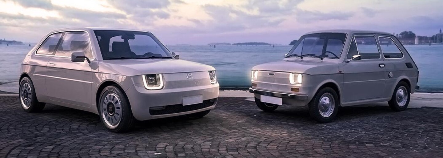 Takto by mohl vypadat slavný Fiat 126 „Maluch“, kdyby vznikl v dnešní době