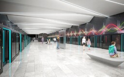 Takto stylově budou vypadat stanice metra D. Praha odhalila vítězné umělecké vizualizace tří stanic modré linky