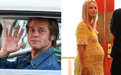 Tarantinova novinka odhaluje těhotnou Margot Robbie, vysmátého Brada Pitta či odpočívajícího režiséra Tarantinova novinka odhaluje těhotnou Margot Robbie, vysmátého Brada Pitta či odpočívajícího režiséra