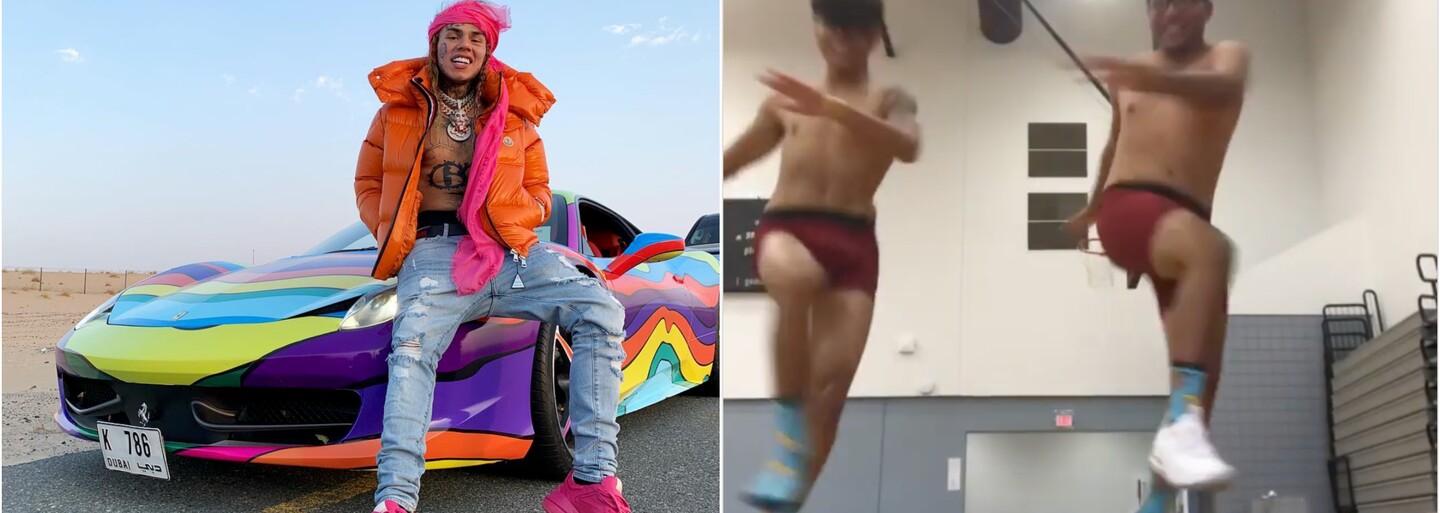 Tekashi 6ix9ine spustil novinkou Stoopid tanečnú výzvu. Ľudia utečú, vrátia sa vyzlečení a tancujú