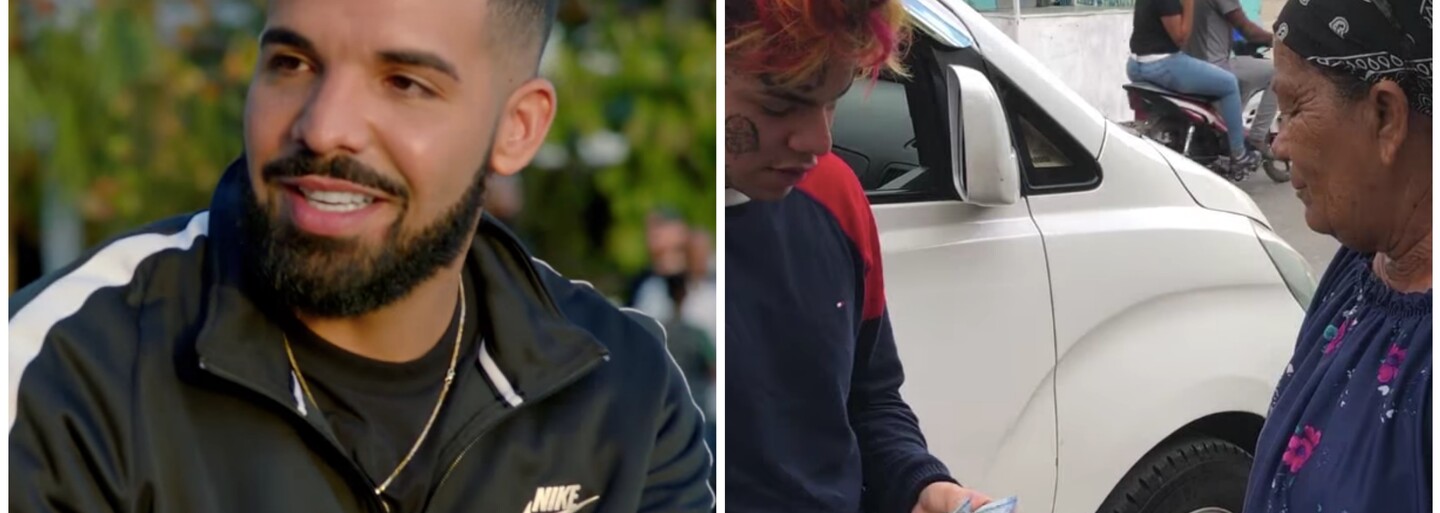 Tekashi a Drake berú peniaze od ľudí na ulici. Vychutnaj si vtipné reverzné verzie ich posledných klipov