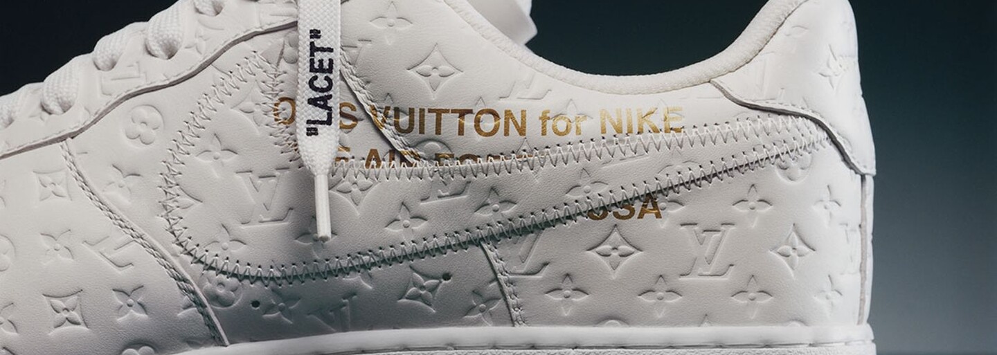 Tenisky Nike Air Force 1 s monogramem Louis Vuitton budou stát více než 50 tisíc korun