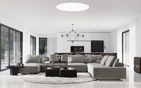 Tomuto rodinnému domu v Brezne dominujú minimalistické línie, funkčné riešenia priestorov a luxusné materiály  