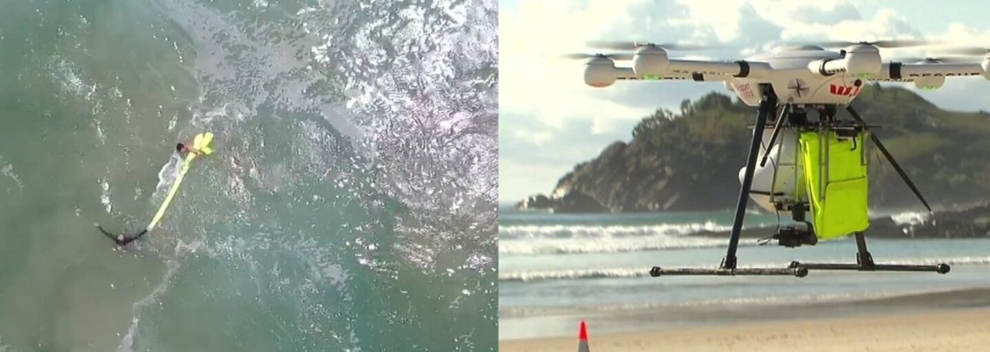 Topiacich sa plavcov musel zachrániť dron. Austrálčanom pomohol takmer kilometer od pobrežia
