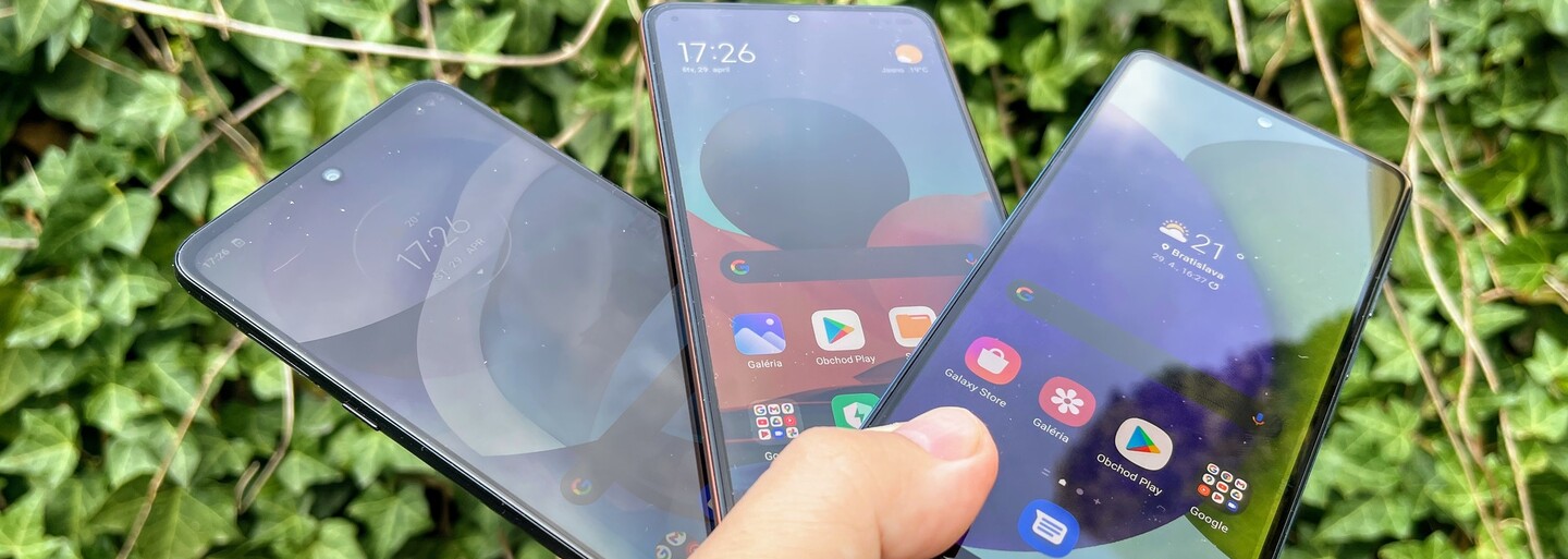 Tři mobily kolem sedmi tisíc. Otestovali jsme Xiaomi Redmi Note 10 Pro, Samsung Galaxy A52 a Moto G 5G