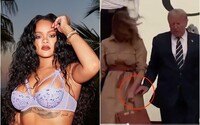 Trump chcel chytiť manželku za ruku, opakovane to odmietla. Rihanna a 50 Cent si kvôli tomu z prezidenta uťahujú